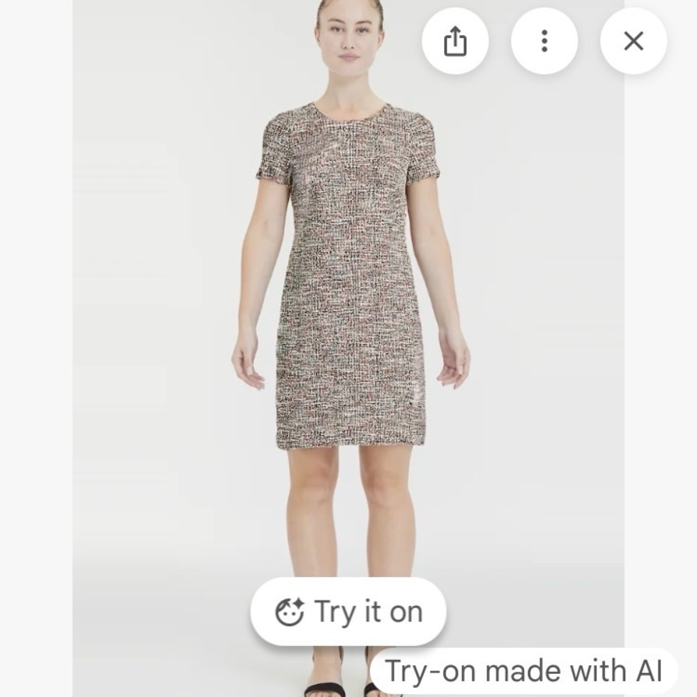 Black and White (with specs of color)Women's Casual Dress